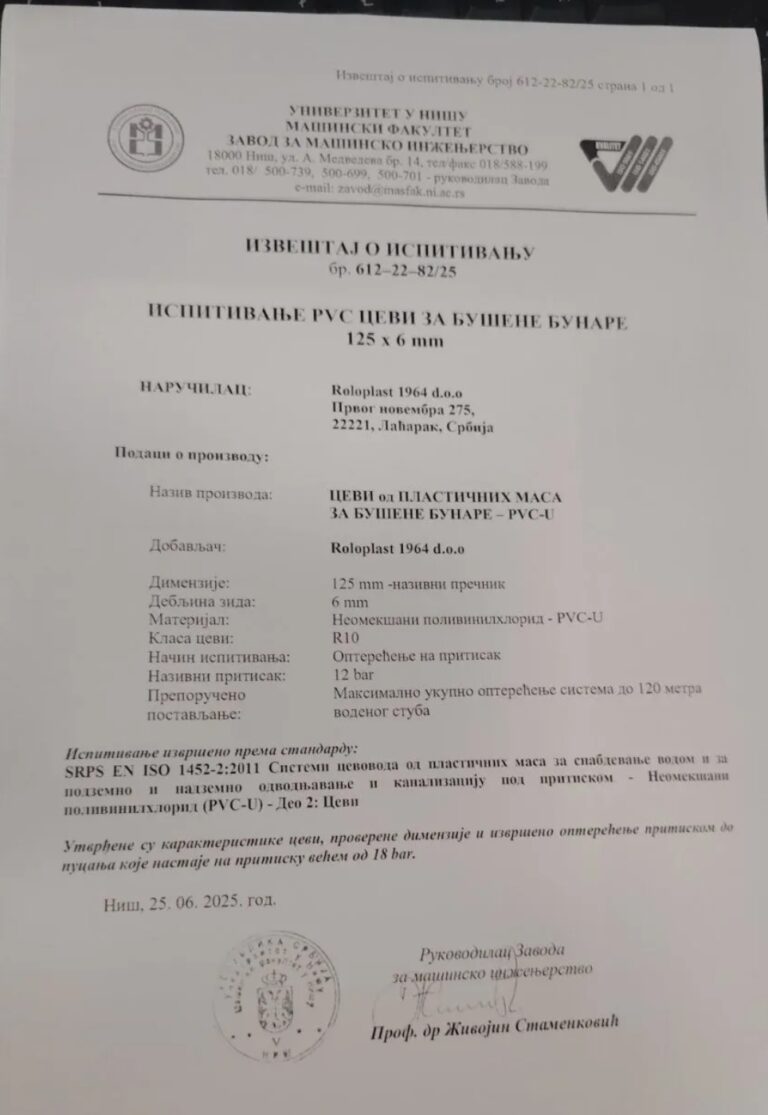 Bunarske cevi i filterske bunarske cevi